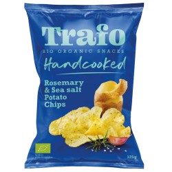 Organic Potato Chips Rosmary & Sea Salt 125g Trafo