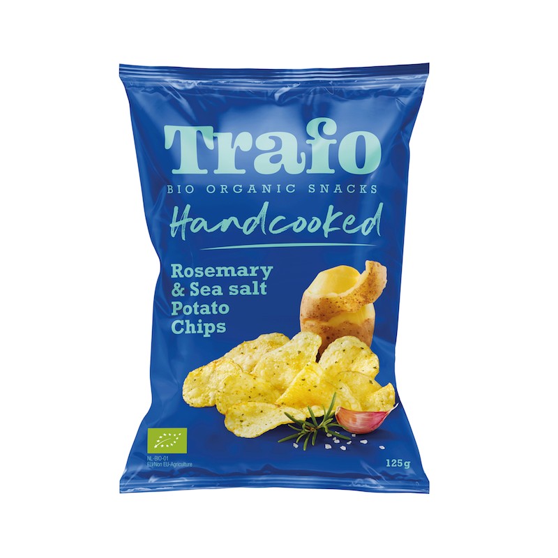 Chipsy Ziemniaczane z Rozmarynem i Solą Morską BIO 125g TRAFO