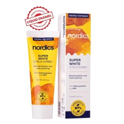 Super White Citrus Sorbet Fluoride Free 75ml Nordics