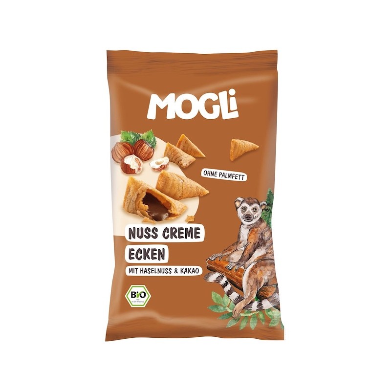 Organic Gluten-Free Cones Nut & Cocoa Cream 30g Mogli | 4ecoshop