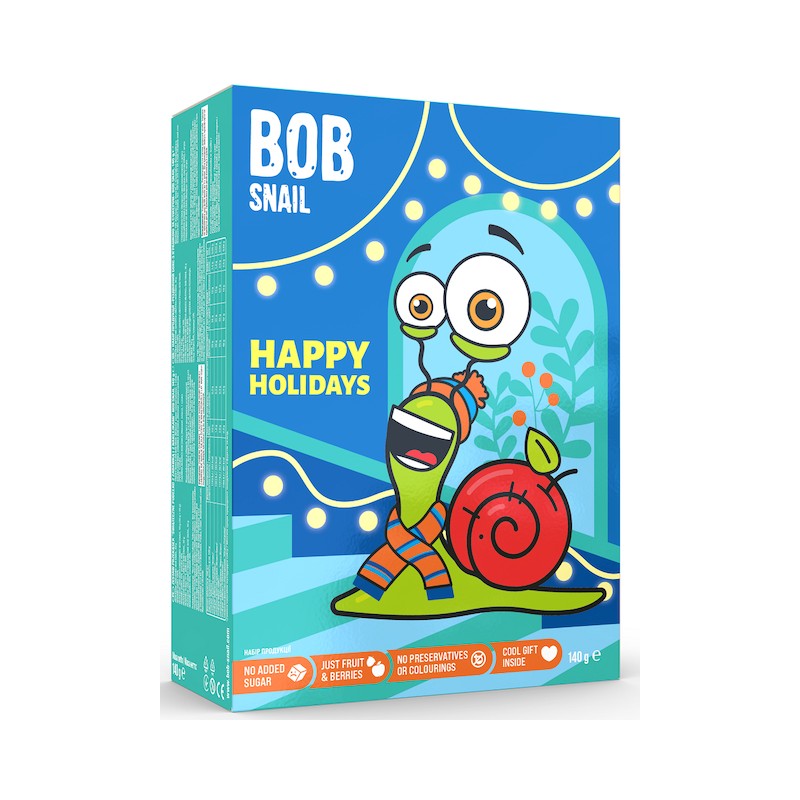 Christmas Box - Sugar Free Snacks With Toy & Sticker 140g Bob Snail