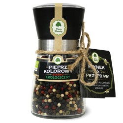 Organic Mixed Peppercorns in Grinder 80g Dary Natury