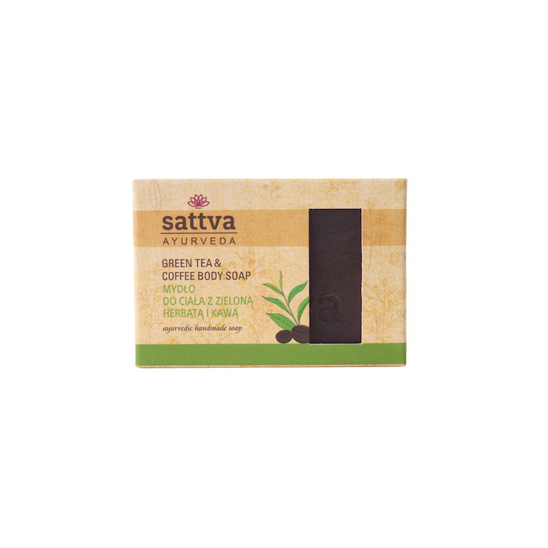 Green Tea & Coffee Body Soap Bar 125g Sattva