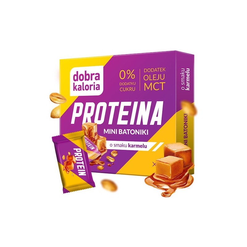 Mini Bars Protein with MCT Oil, No Sugar 102g (6 Pcs) Dobra Kaloria