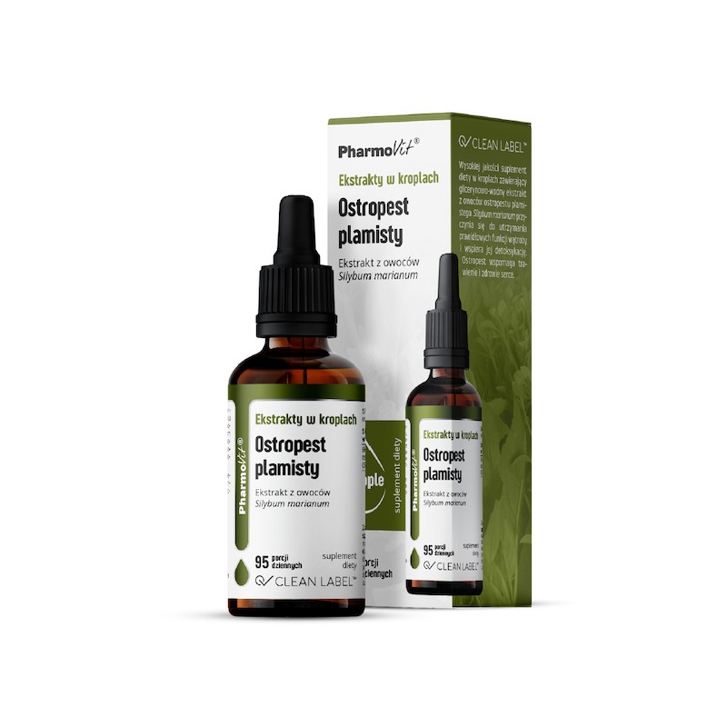 Ekstrakty w Kroplach Ostropest Plamisty Bezglutenowe 30ml Pharmovit (Clean Label)