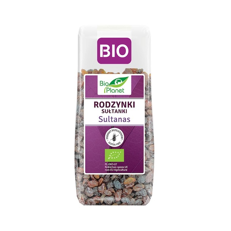 Rodzynki Sułtanki Bezglutenowe BIO 200g Bio Planet