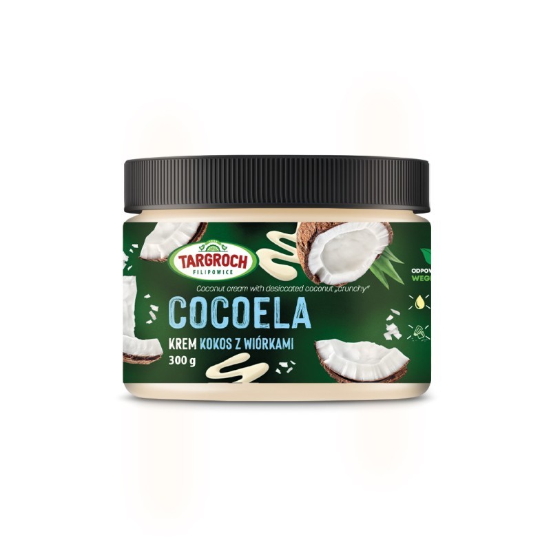 Cocoela Krem Kokosowy Z Wiórkami Kokosowymi Crunchy 300g Targroch