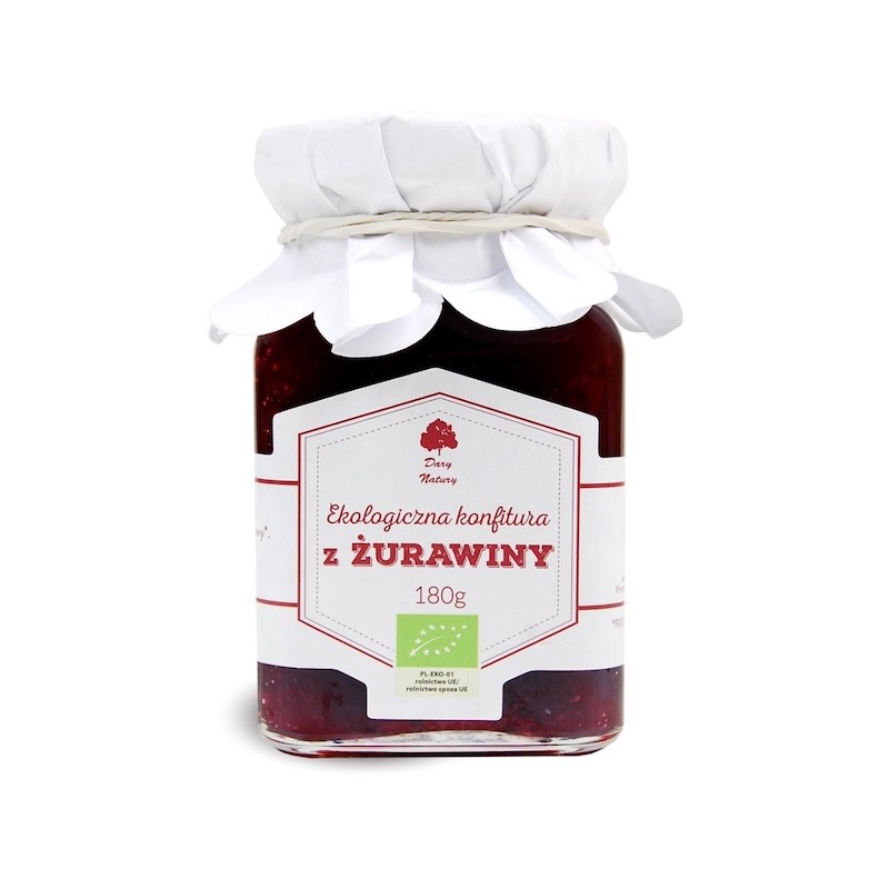 Konfitura z Żurawiny BIO 180g Dary Natury