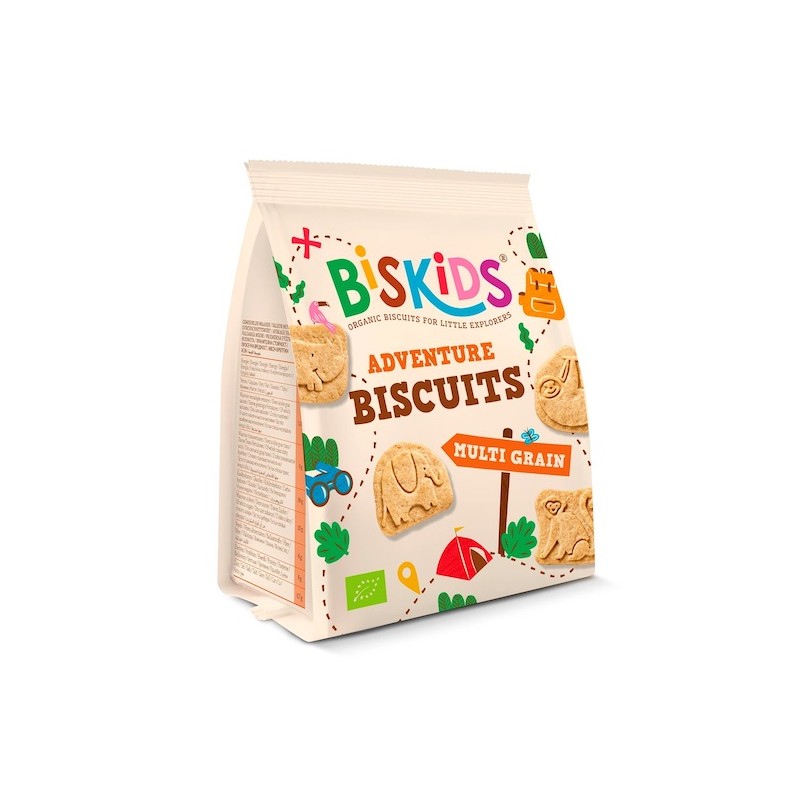 Organic Multigrain Biscuits Animals 100g Biskids
