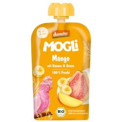 Organic Banana, Guava & Mango Mousse No Sugar +1 year 100g Mogli