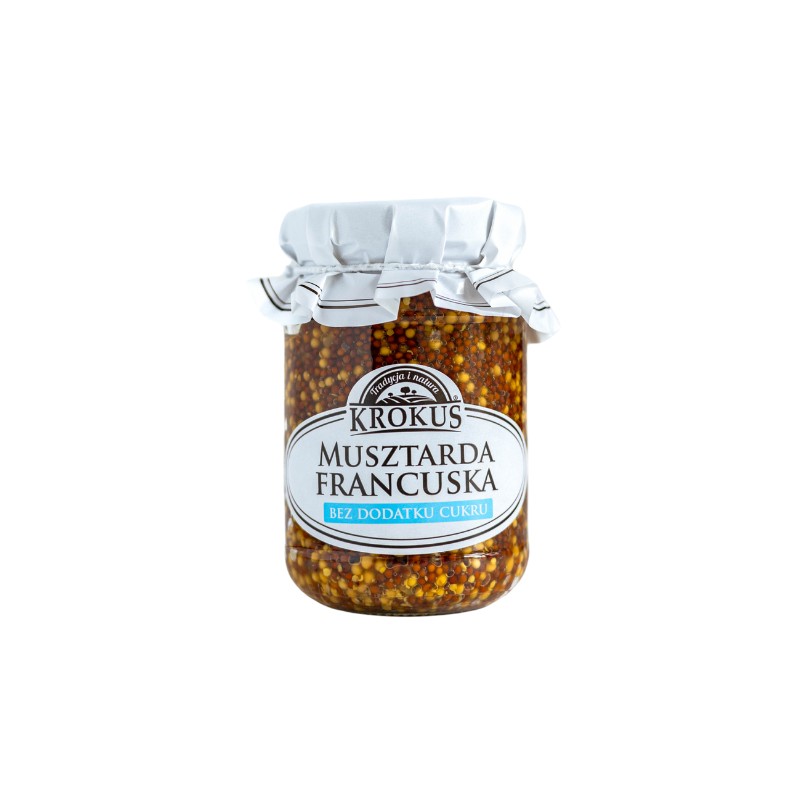 Musztarda Francuska Bez Dodatku Cukrów 185g Krokus