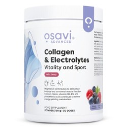 Collagen & Electrolytes Vitality and Sport Wild Berry 390g Osavi