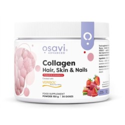 Collagen Peptides (Hair Skin & Nails) Rhubarb & Strawberry 150g Osavi