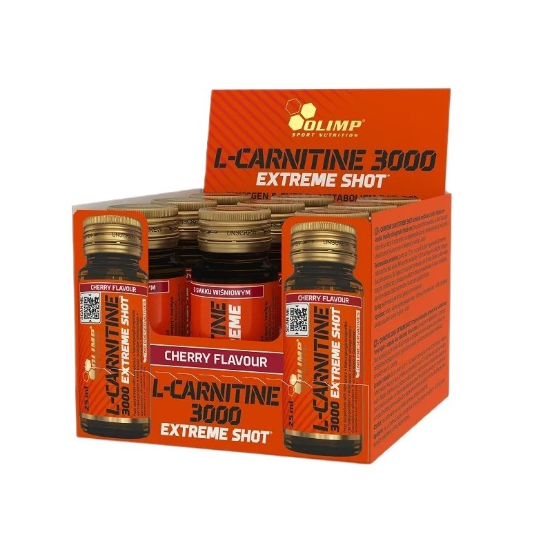 L-karnityna 3000 Extreme Shot Smak Wiśnia 9x25ml Olimp Nutrition
