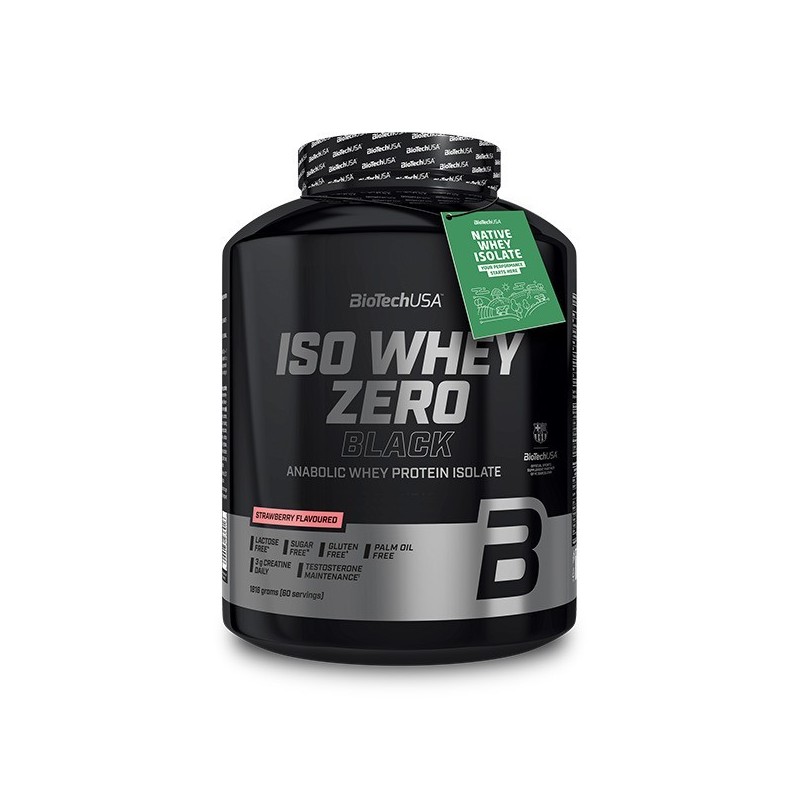 Iso Whey Zero Black Smak Truskawkowy 1816g BioTechUSA