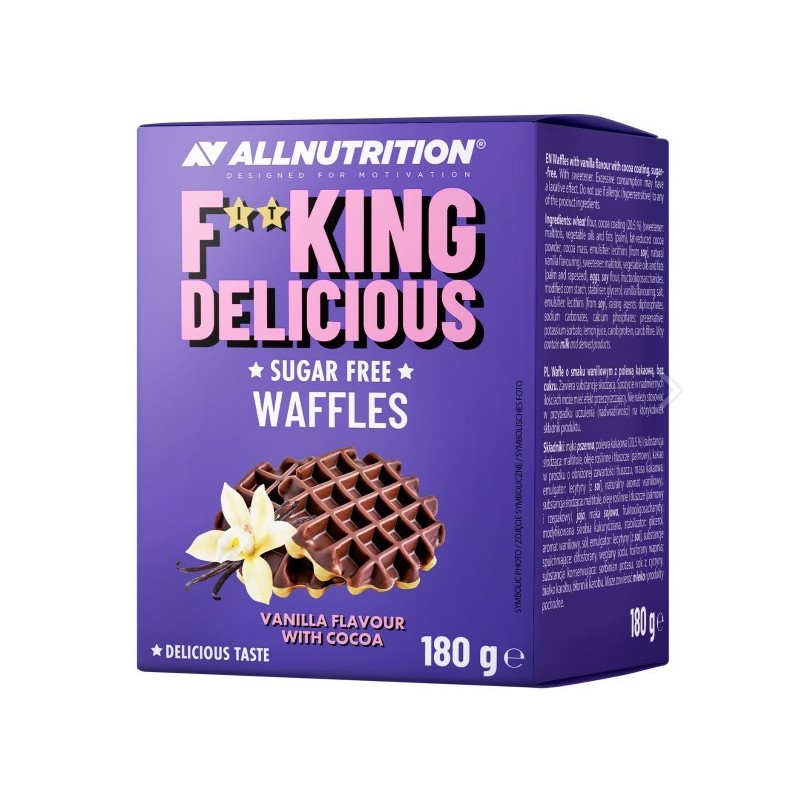 Fitking Delicious Gofry Smak Wanilia z Kakao 180g Allnutrition