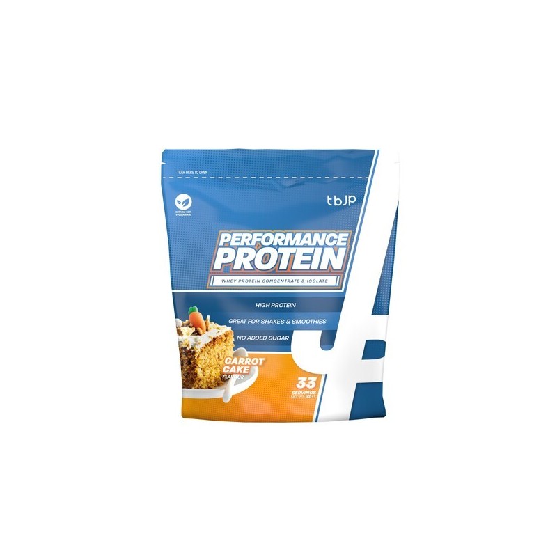 Performance Protein Carrot Cake 1000g Trained by JP