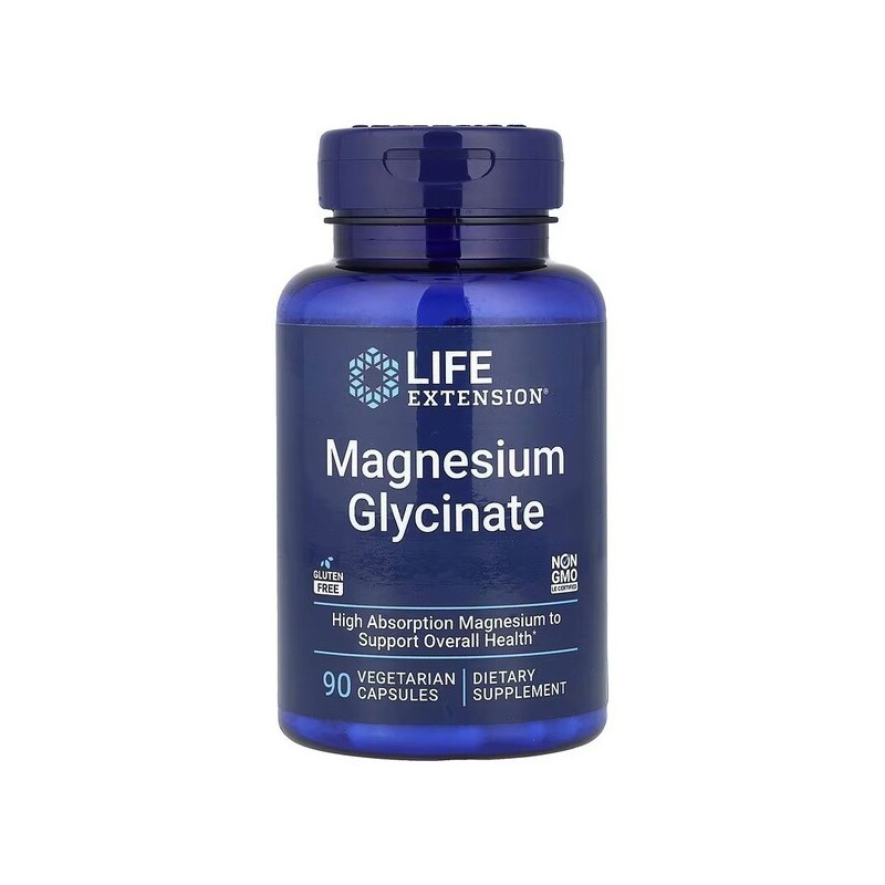Magnesium Glycinate 105mg 90 vcaps Life Extension