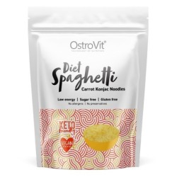 Dietetyczny Makaron Konjac Spaghetti Marchewkowy 400g OstroVit