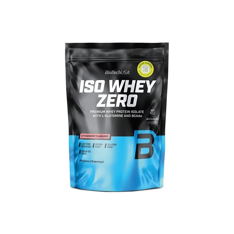 Iso Whey Zero Smak Truskawkowy 454g BioTechUSA