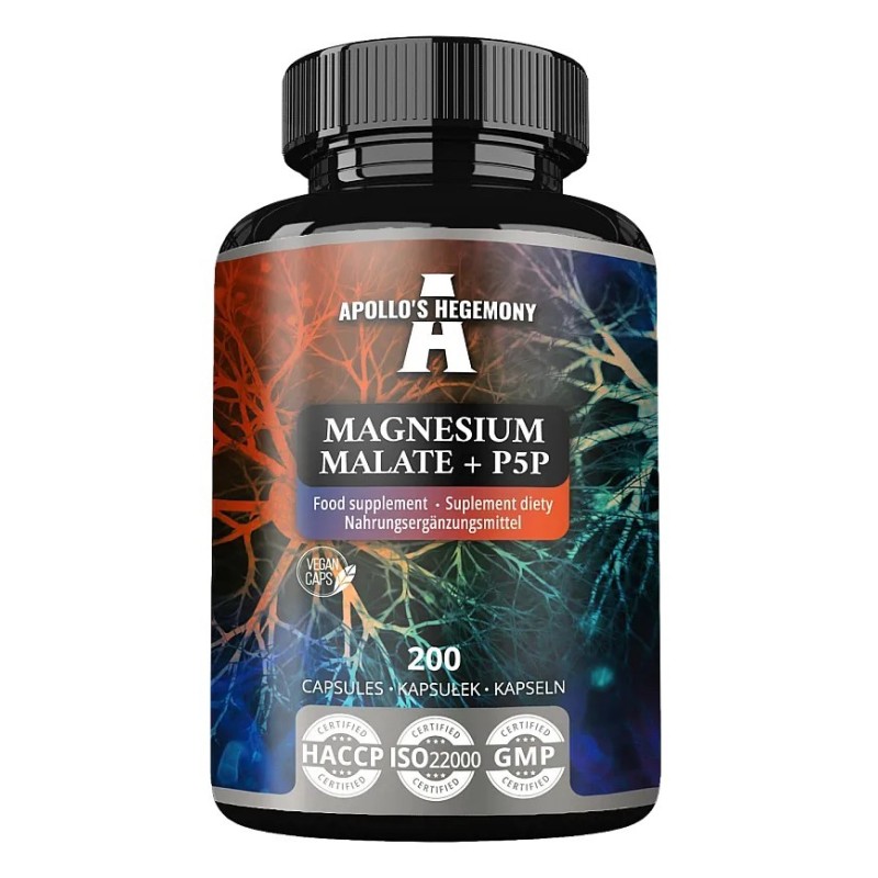 Magnesium Malate + P5P 200 caps Apollo's Hegemony