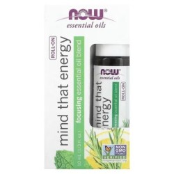 Olejek Eteryczny Roll-On Mind That Energy 10ml NOW Foods