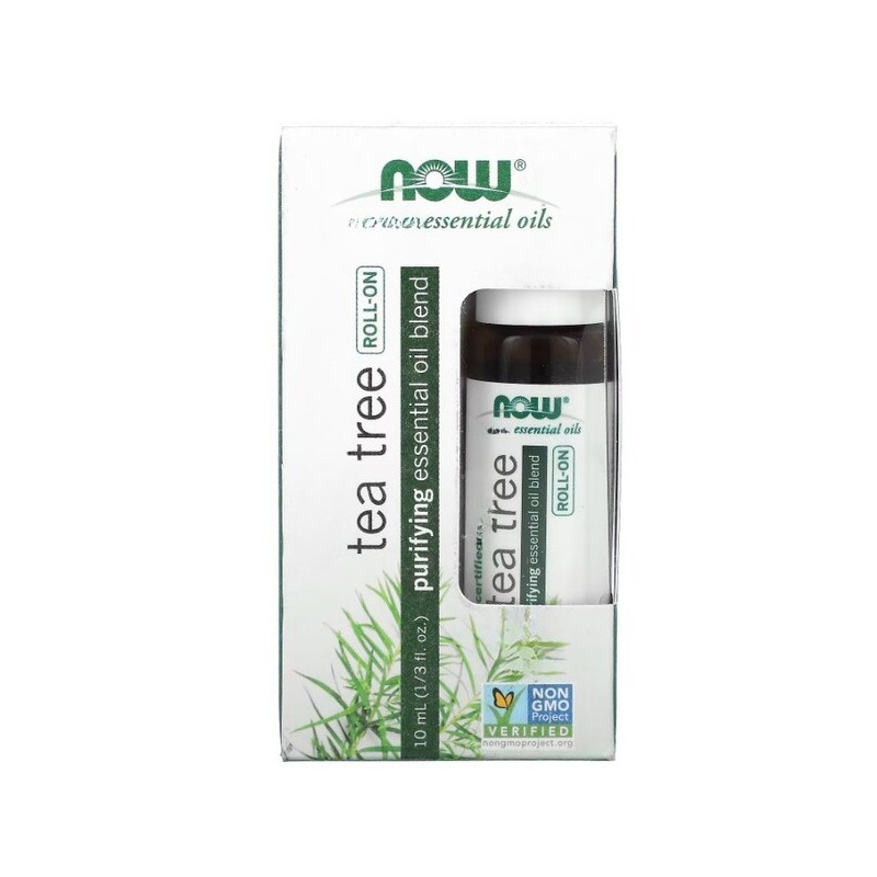 Olejek Eteryczny Roll-On Drzewo Herbaciane 10ml NOW Foods