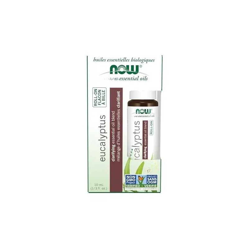 Essential Oil Roll-On Eucalyptus 10ml NOW Foods