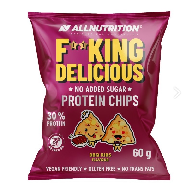 Fitking Delicious Proteinowe Chipsy Smak Żeberka BBQ 60g Allnutrition
