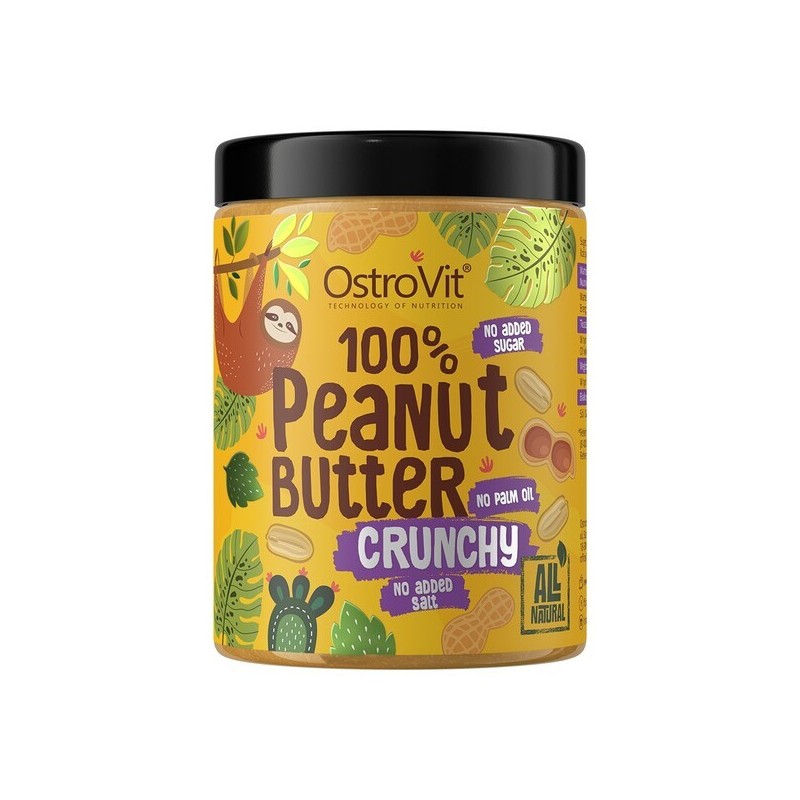 100% Peanut Butter Crunchy 1000g OstroVit