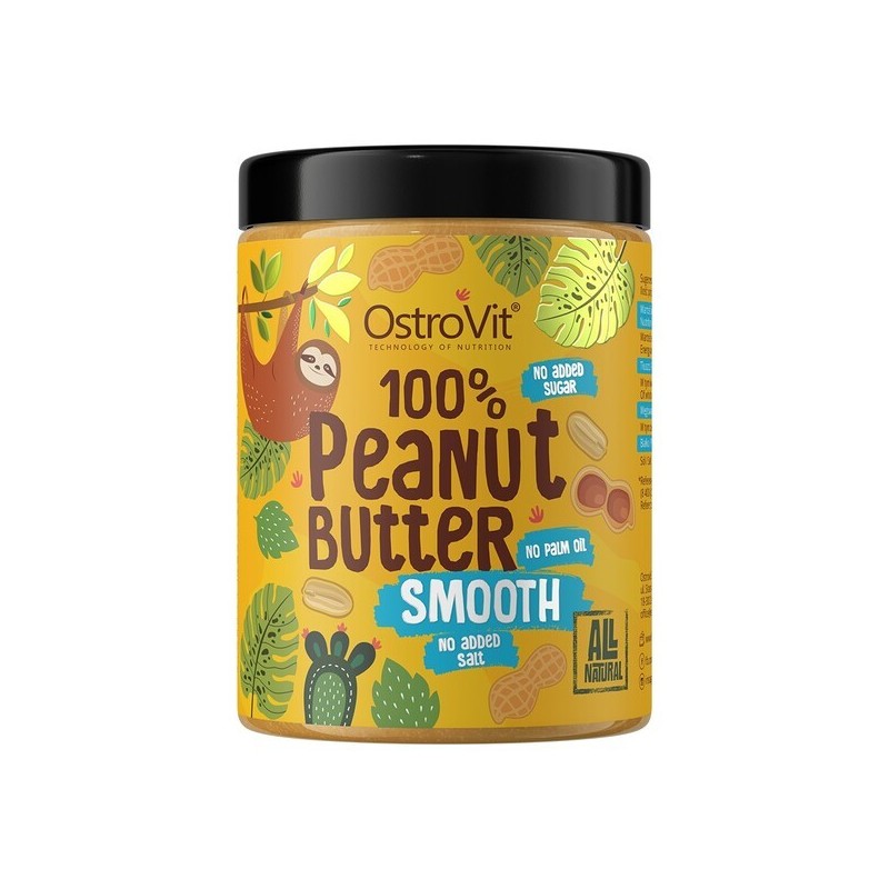 100% Peanut Butter Smooth 1000g OstroVit