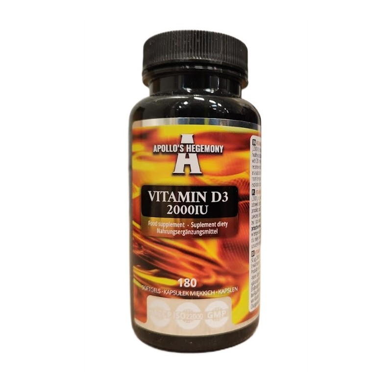 Vitamin D3 2000IU 180 softgels Apollo's Hegemony