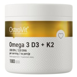 Omega 3 D3 + K2 180 kapsułek OstroVit