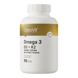 Omega 3 D3 + K2 90 kapsułek OstroVit