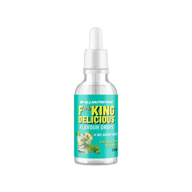 Fitking Delicious Krople Smakowe Limonka Mięta 50ml Allnutrition