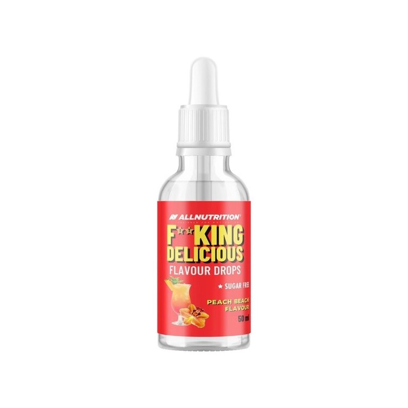 Fitking Delicious Krople Smakowe Brzoskwiniowa Plaża 50ml Allnutrition