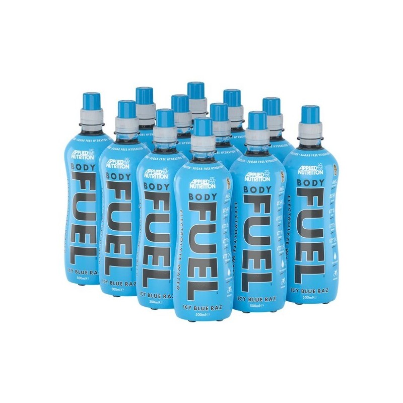 Bodyfuel Electrolyte & Vitamin Water Icy Blue Raz 12x500ml Applied Nutrition