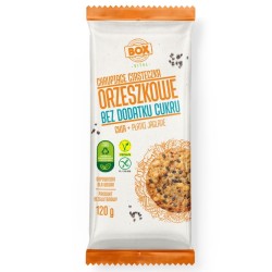 Wegańskie Ciasteczka ORZESZKOWE Chia + Płatki Jaglane BEZGLUTENOWE 120g BOX VITAL