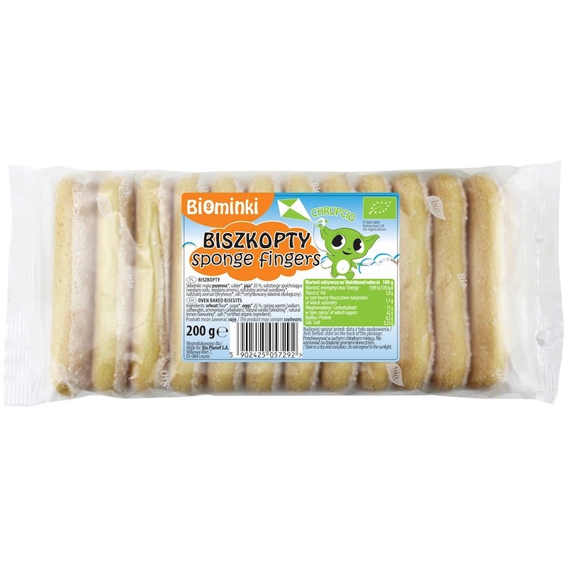Biszkopty BIO 200g Biominki