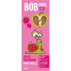 Przekąska Roll Jabłko-Malina Bez Cukru Bezglutenowa 30g Bob Snail
