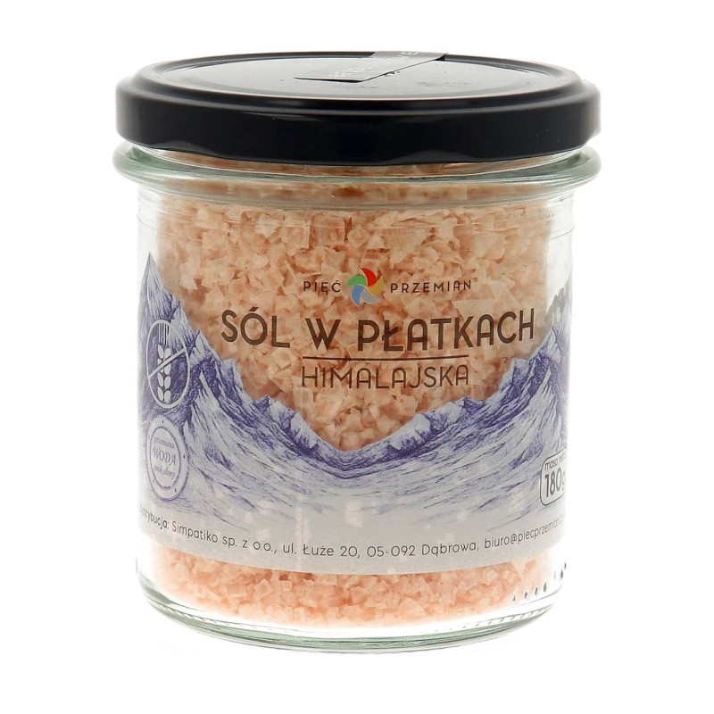 Himalayan Pink Salt Flakes 180g Pięć Przemian