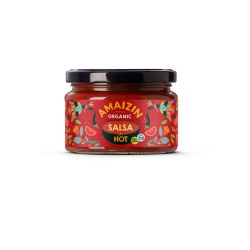 Organic Gluten-Free Vegan Salsa Sauce HOT 260g Amaizin