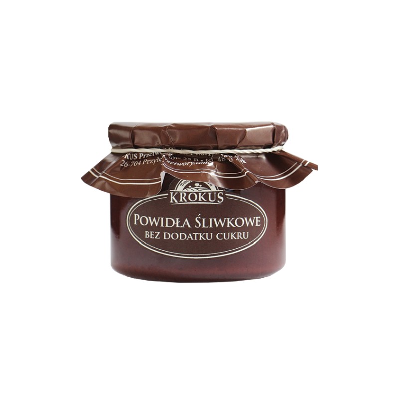 Powidła Śliwkowe Bez Dodatku Cukrów Bezglutenowe 310g Krokus