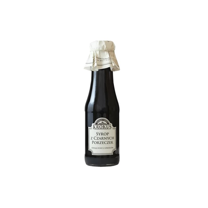 Syrop z Czarnej Porzeczki Bezglutenowy 355g (280ml) Krokus