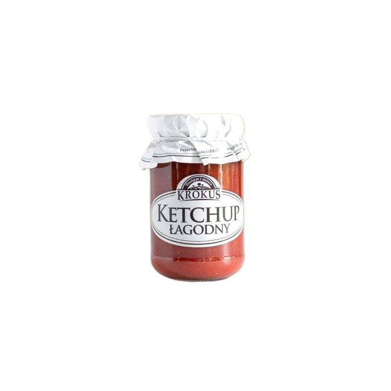 Ketchup Łagodny Bezglutenowy 180g Krokus
