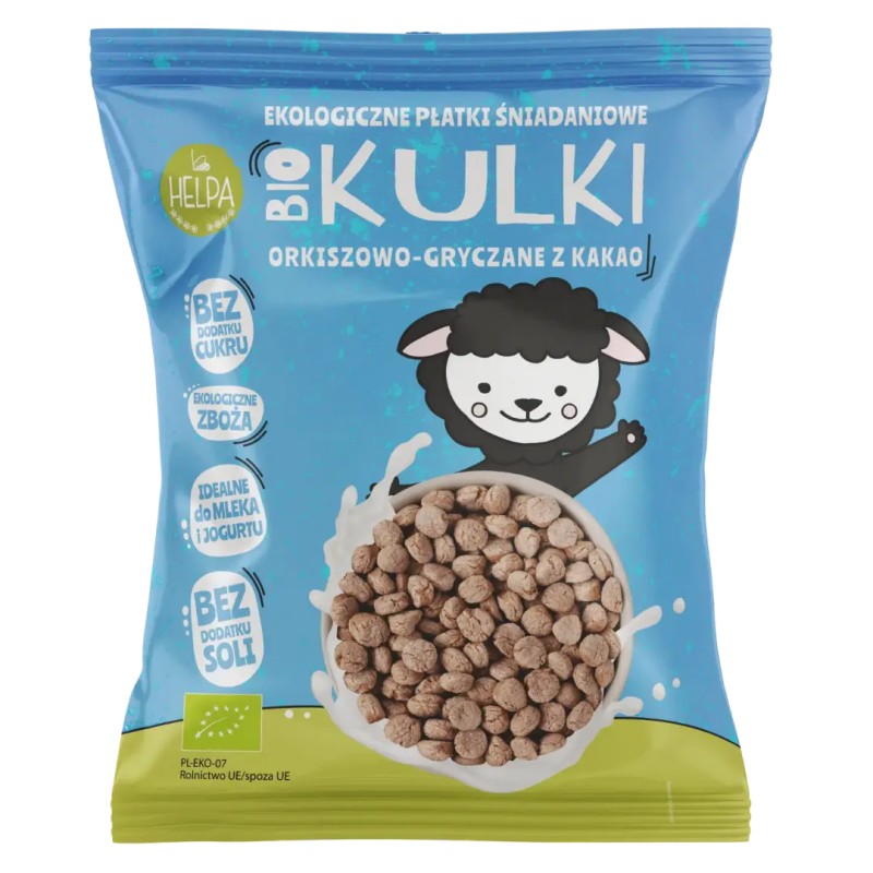 Bio Kulki Gryczano-Orkiszowe Z Kakao 160g Helpa