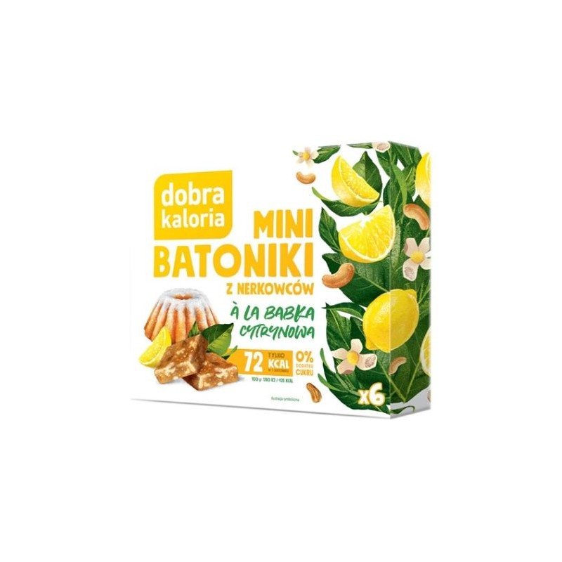 Mini Batoniki a la Babka Cytrynowa, Bez Cukru 102g Dobra Kaloria