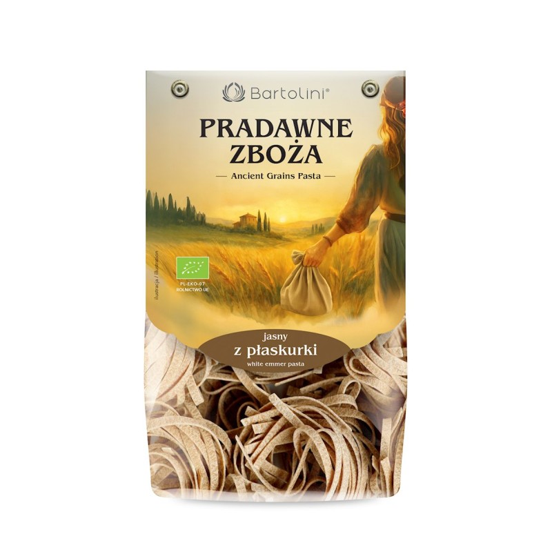 Organic White Emmer Pasta Tagliatelle 250g Bartolini