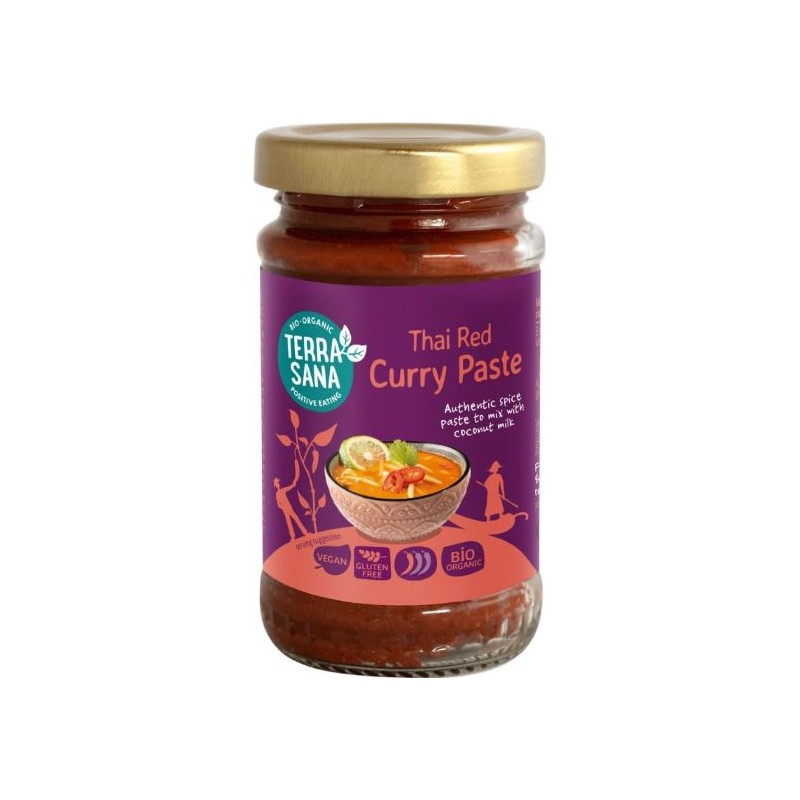 Organic Gluten-Free Thai Red Curry Paste 120g Terrasana