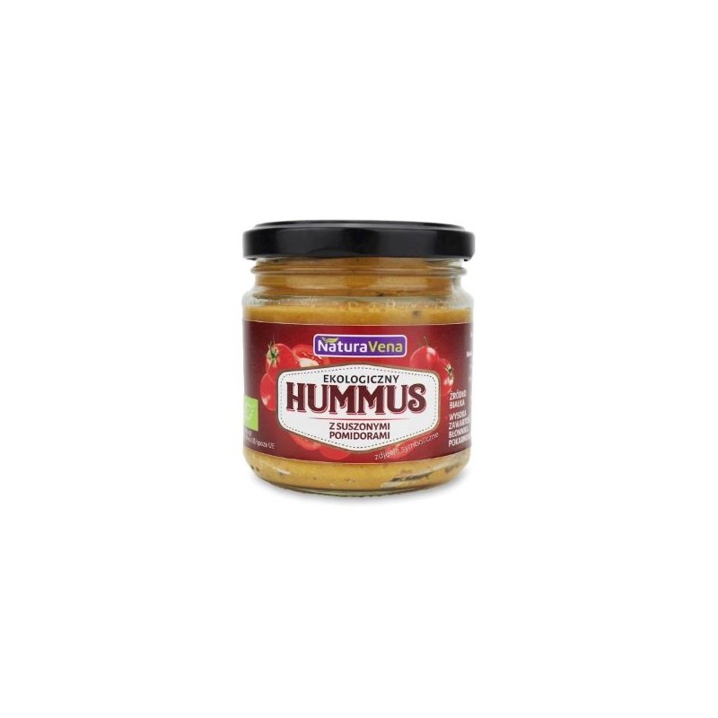 Organic Hummus with Dried Tomatoes 185g NaturaVena